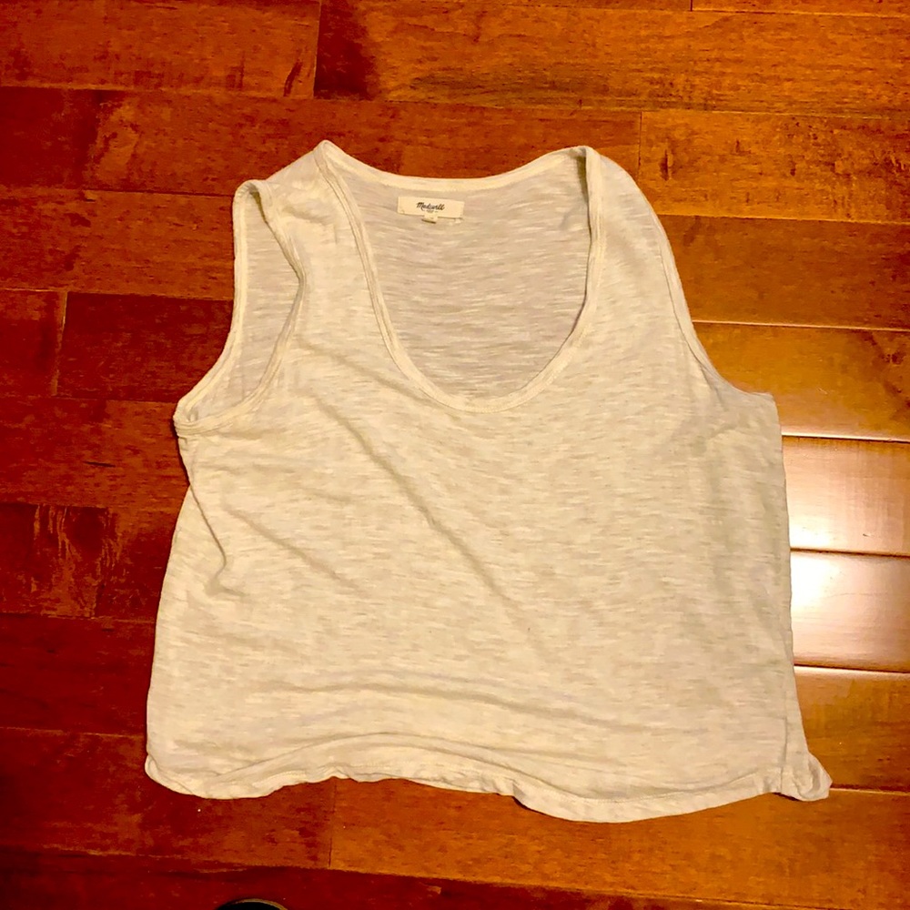 Madewell heather beige round neck T-shirts